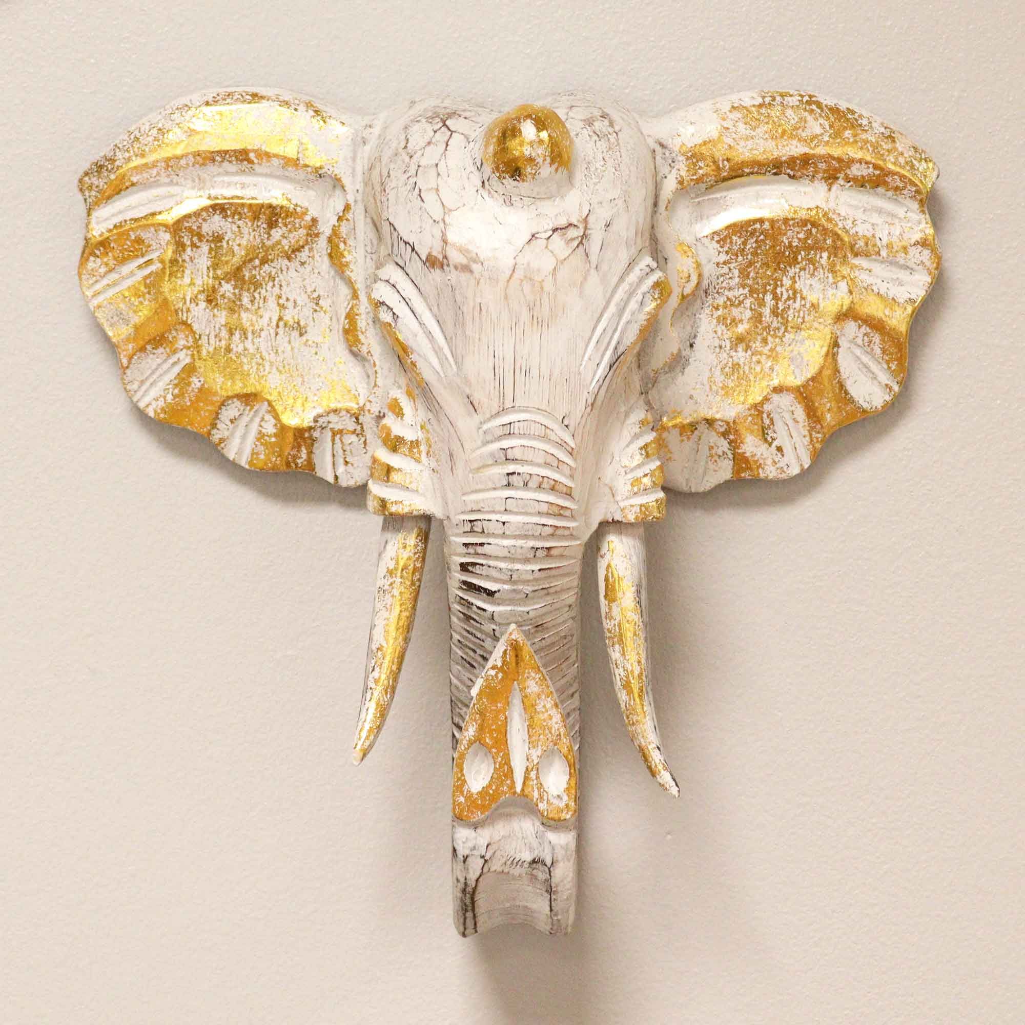 Cabeza de Elefante - Oro y Blanco - Imagen 4