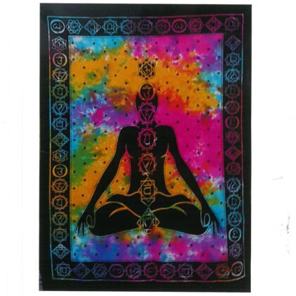 Tapiz de algodón - Buda chakra 112 x 78 cm.