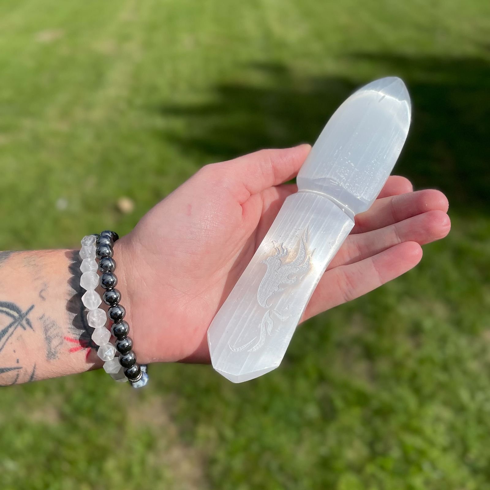 Cuchillo ritual de Selenita - Dejar atrás el pasado - Imagen 5
