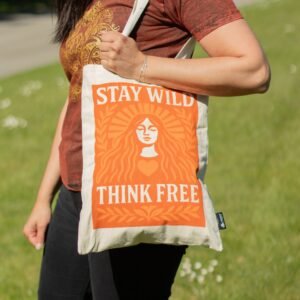 Nomad Sari Iconic Toni Tote Bag - Mantente salvaje - Natural 10oz