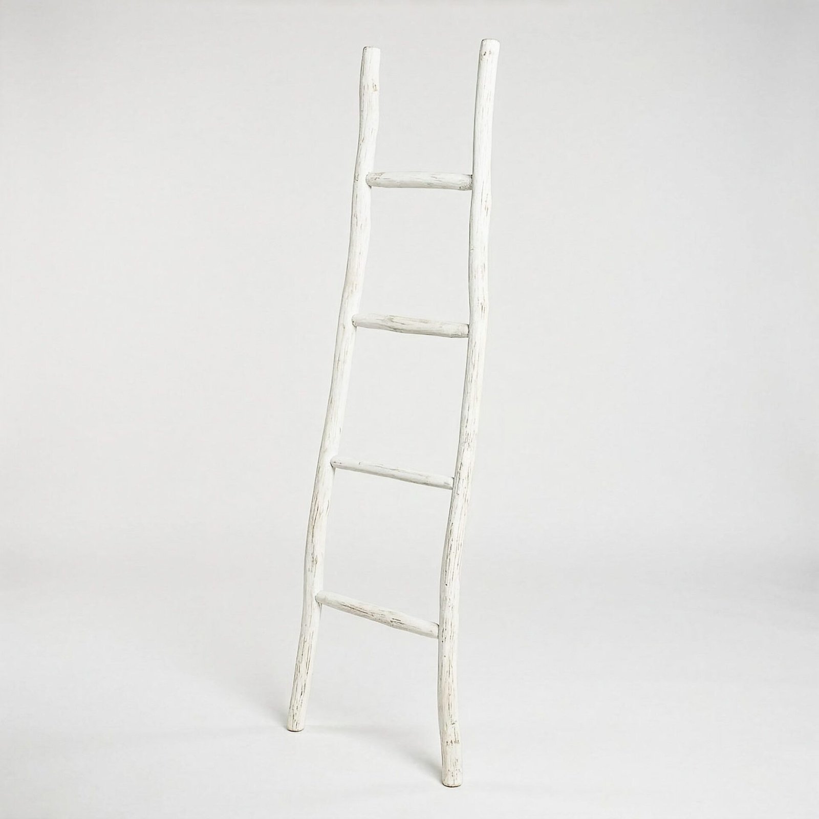 Gran escalera de madera Kemu - 1.5 m - acabado blanqueado - estilo japonés - Imagen 4