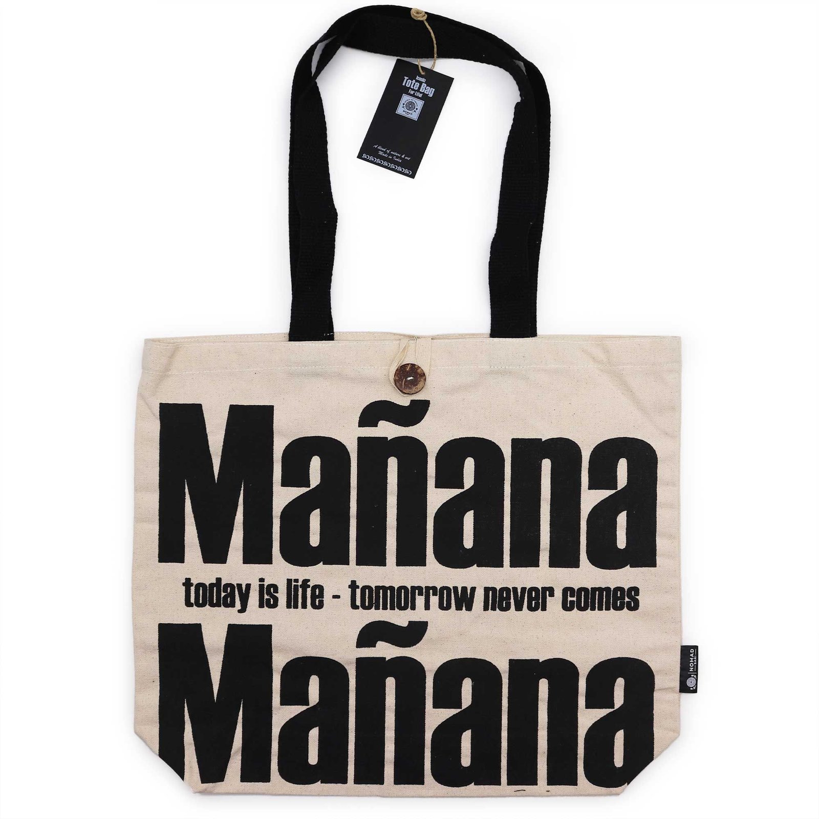 Bolso Básico Icónico - Mañana Mañana - Natural 10oz (36x43x10cm)