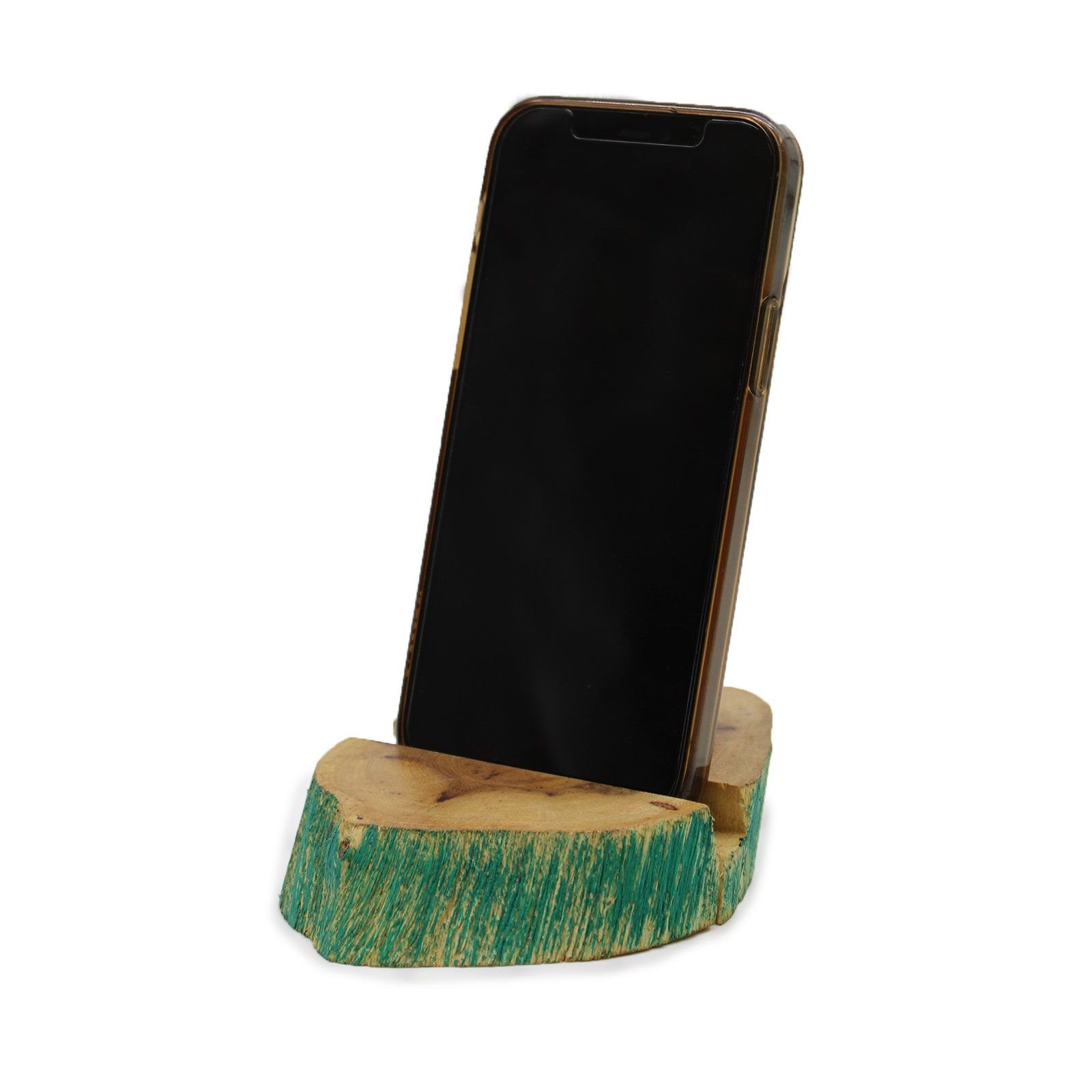 Lrg Gamal Wood Phone Holder - Greenwash - Imagen 8