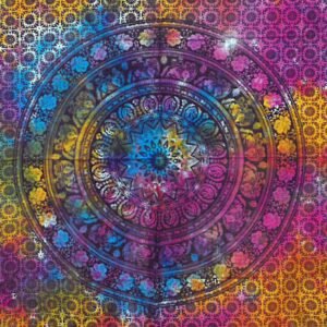 Tapiz de algodón - elefante mandala