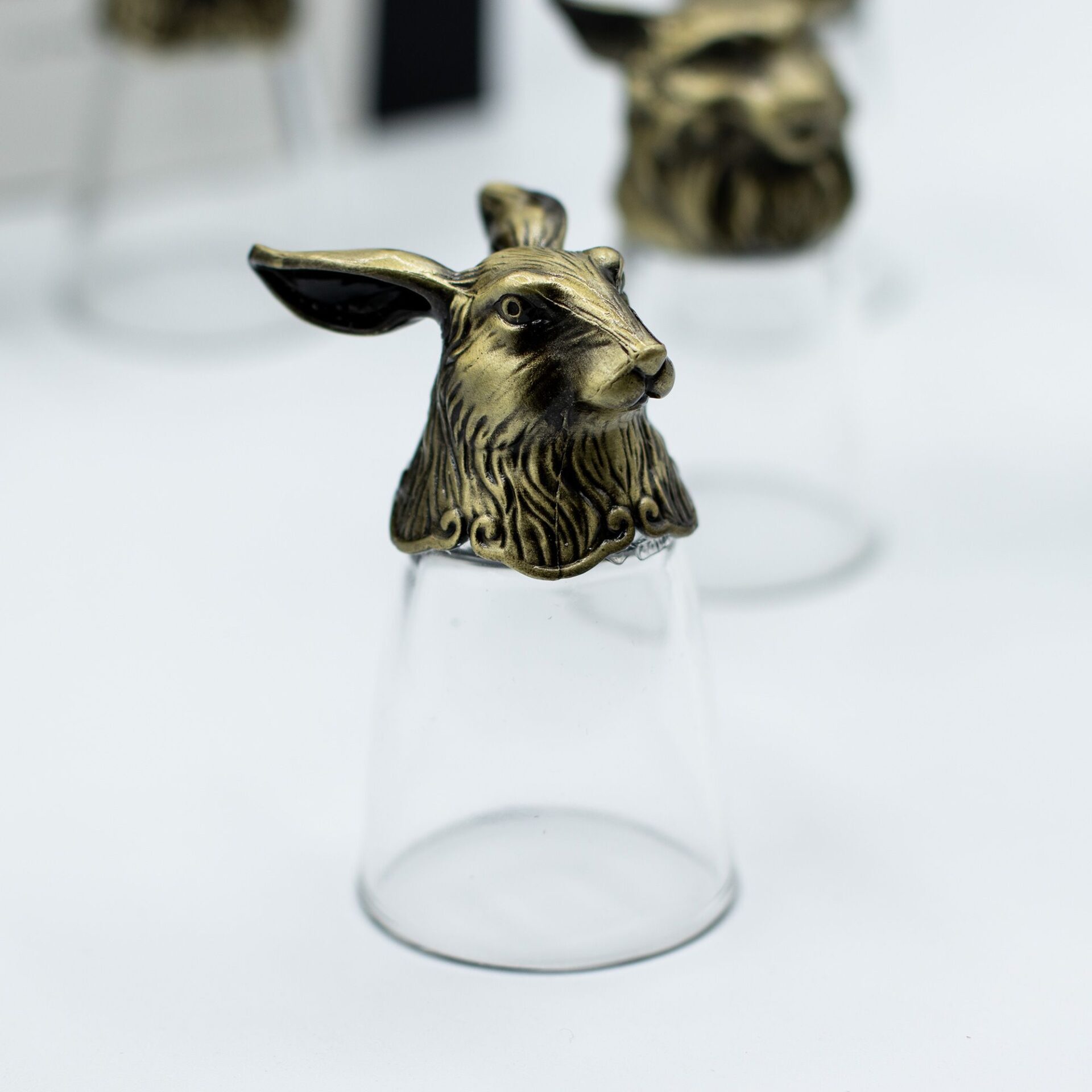 Conjunto de regalo de 12 vasos de chupito Bottom Up (25ml) - Bosque y Criaturas Místicas - Bronce Antiguo - Imagen 15