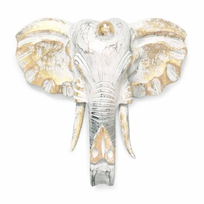 Cabeza de Elefante - Oro y Blanco