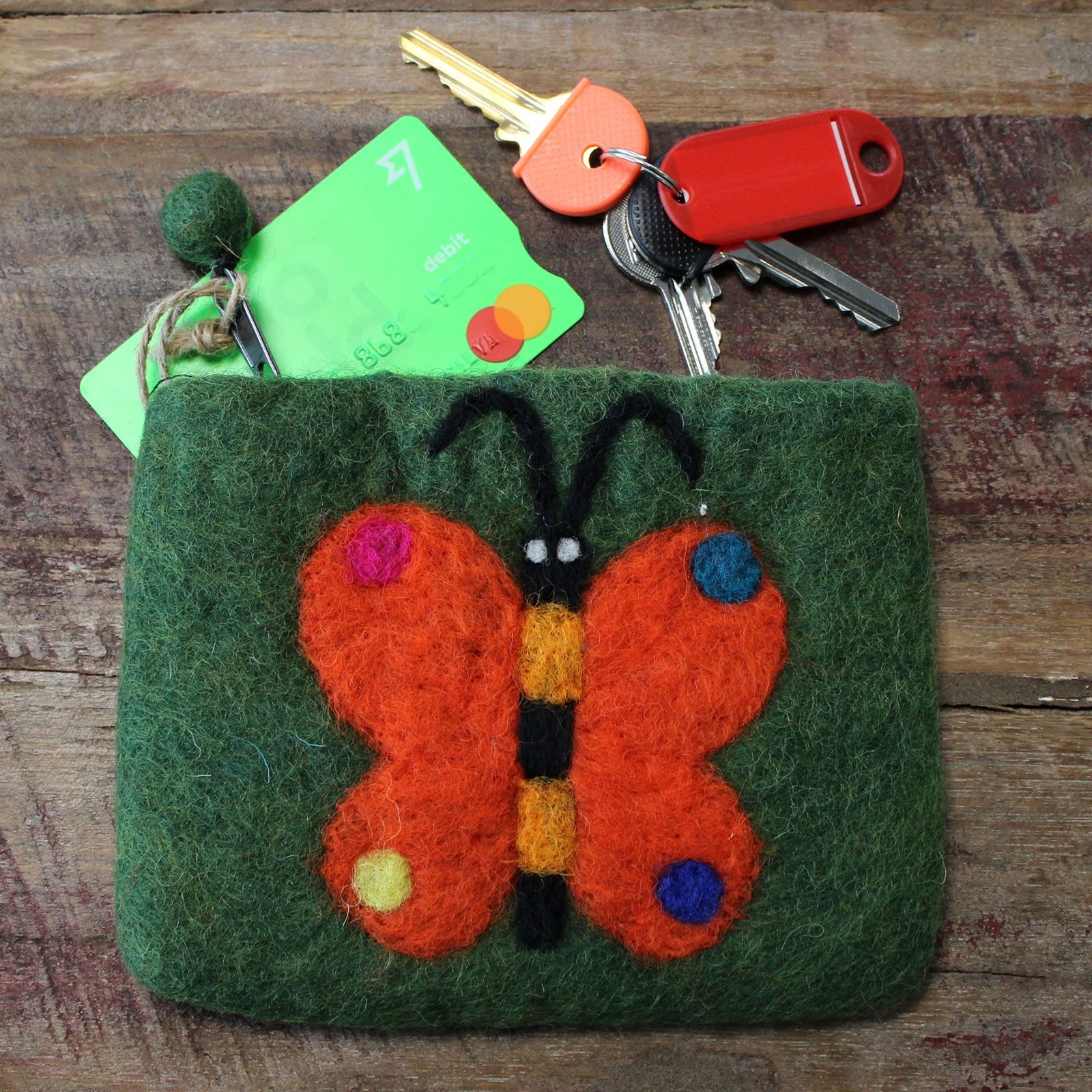 Estuche de Fieltro Natural (surt) - Mariposa Grande - Imagen 3