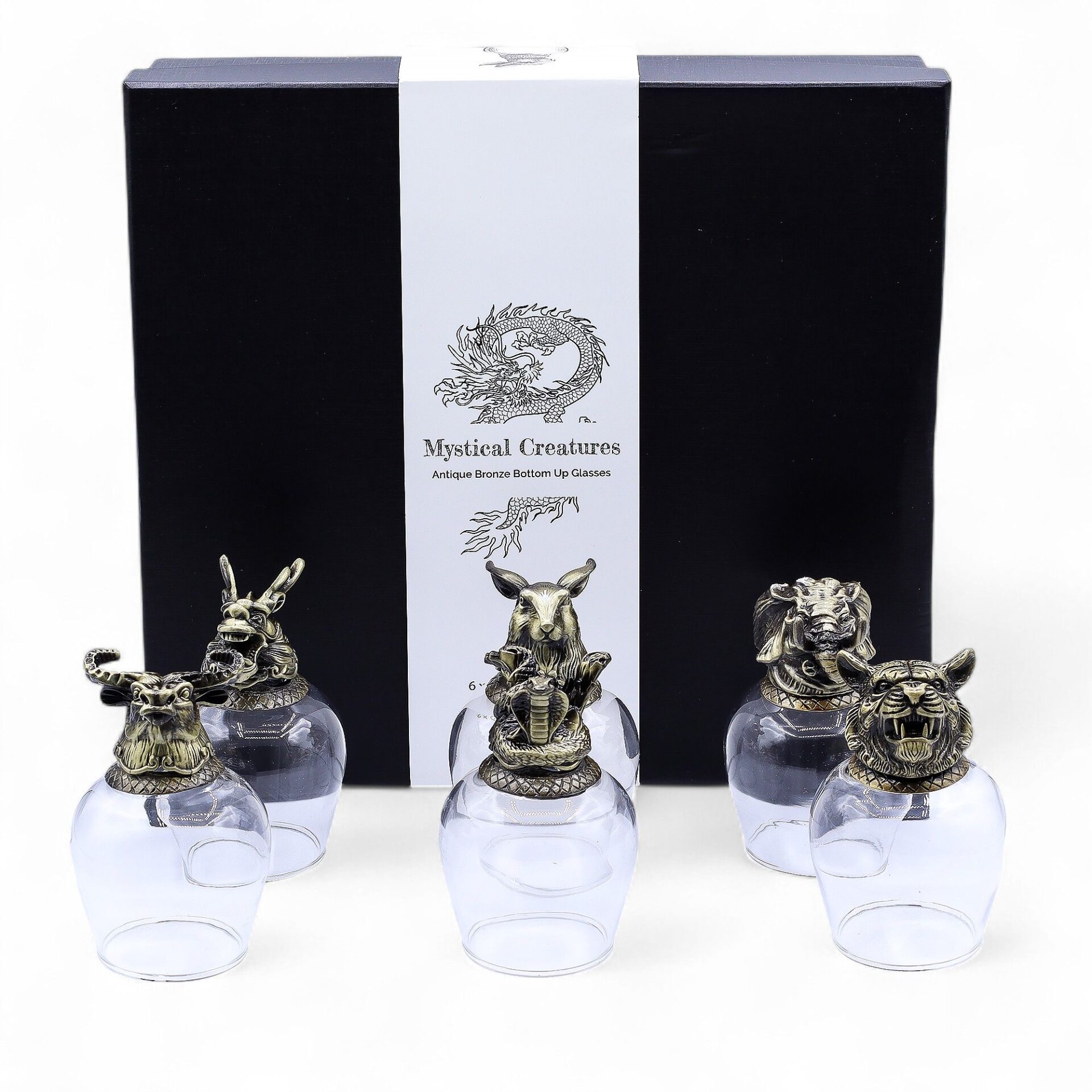 6 vasos (100 ml) - Criaturas Místicas - Bronce Antiguo - Imagen 2