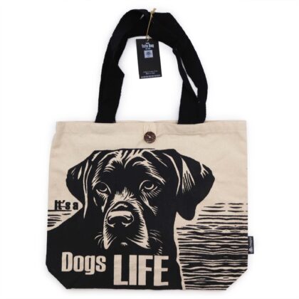 Bolso Básico Icónico - Es la vida de un perro - Blanco 280 gr/m2