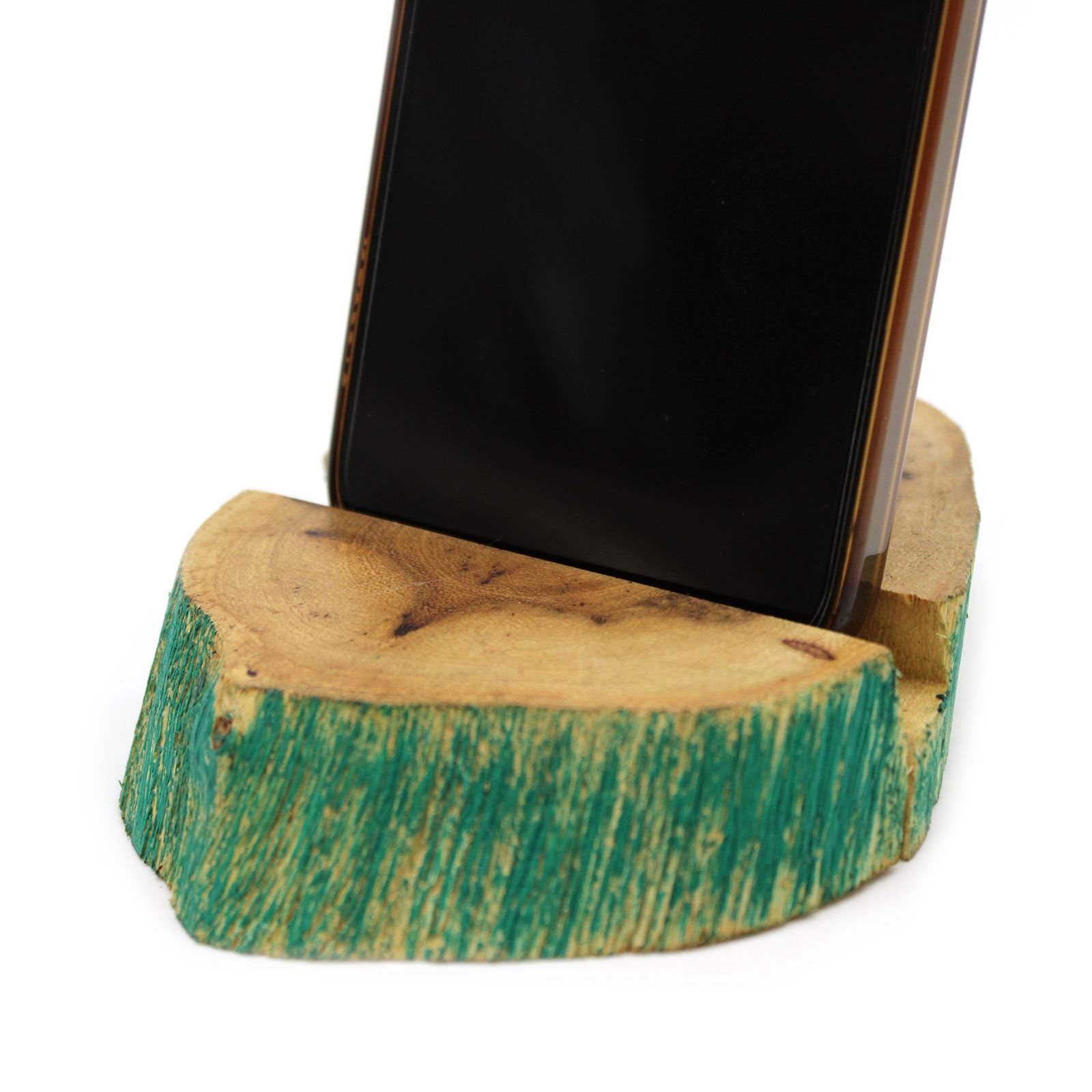 Lrg Gamal Wood Phone Holder - Greenwash - Imagen 6