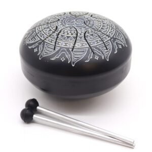 Tambor Om Mandala Grabado - 16cm