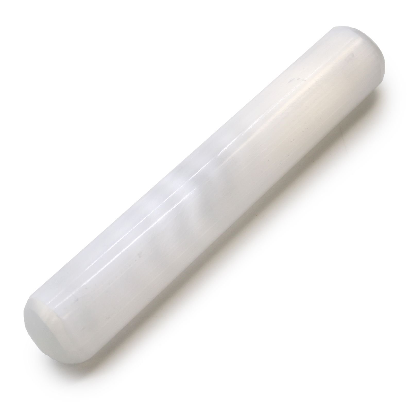 Varita de Selenita - 16 cm (Ambos extremos redondos) - Imagen 3