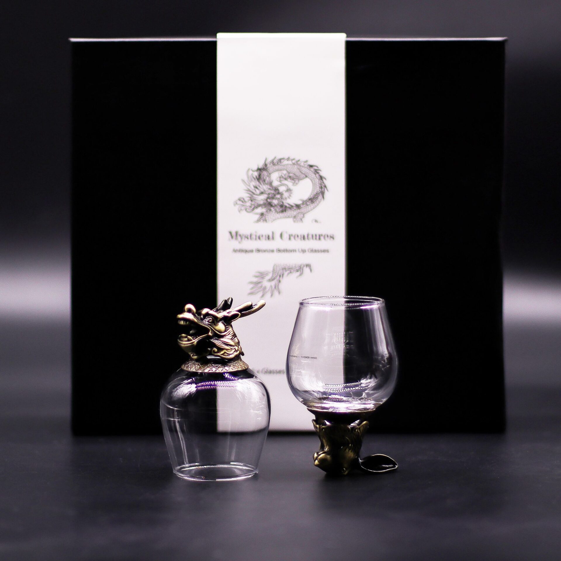 6 vasos (100 ml) - Criaturas Místicas - Bronce Antiguo - Imagen 3