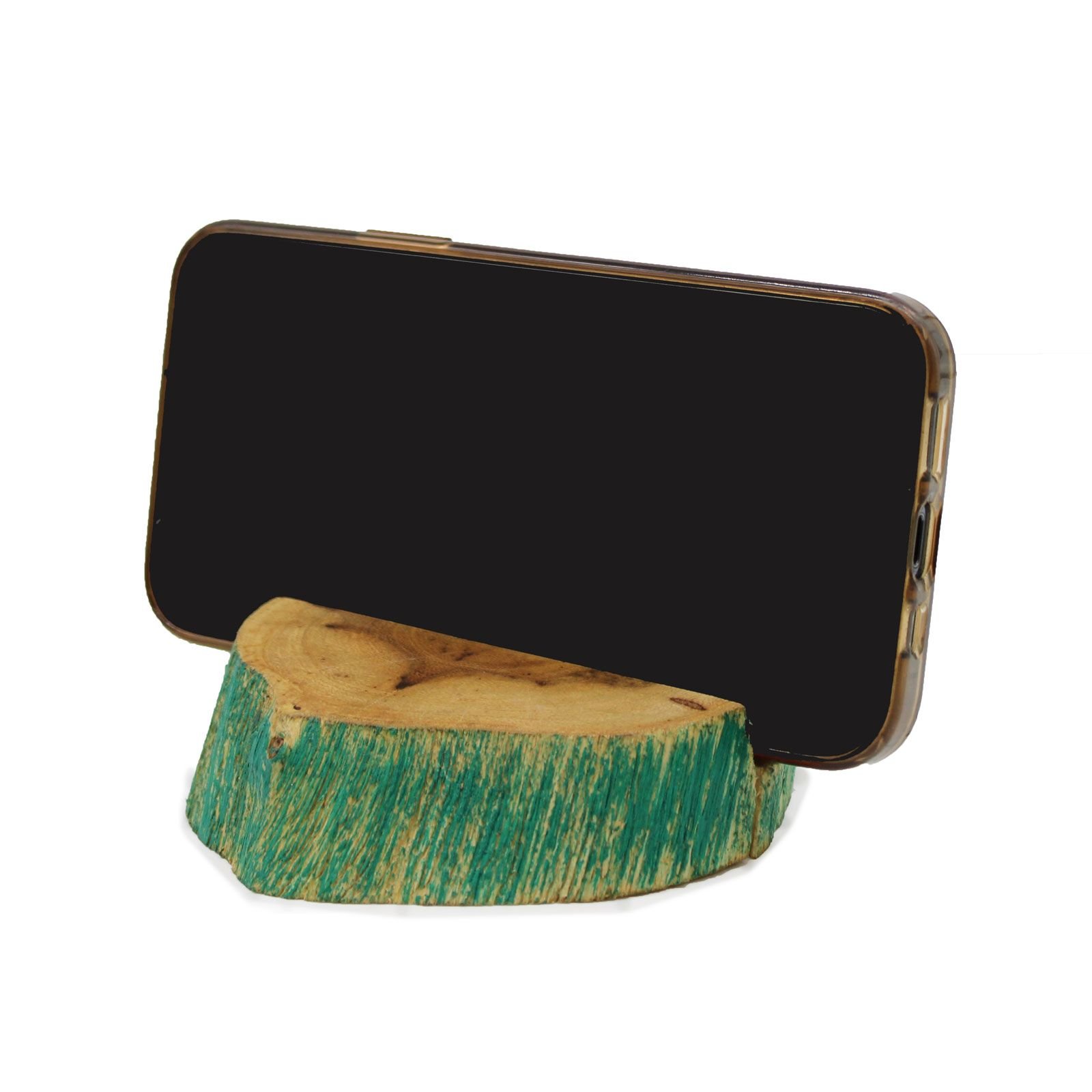 Lrg Gamal Wood Phone Holder - Greenwash - Imagen 5