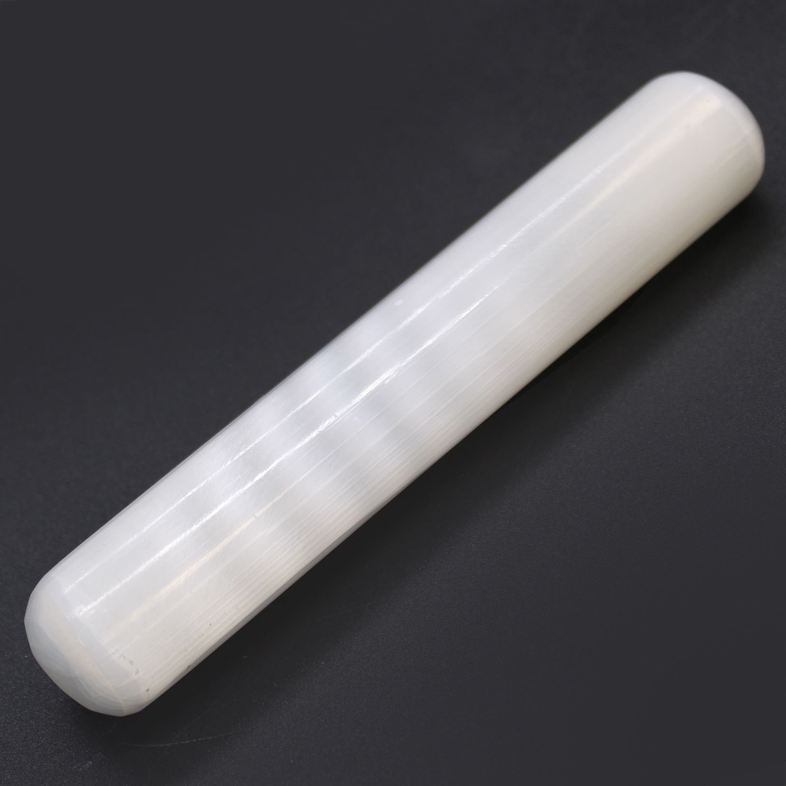 Varita de Selenita - 16 cm (Ambos extremos redondos) - Imagen 2