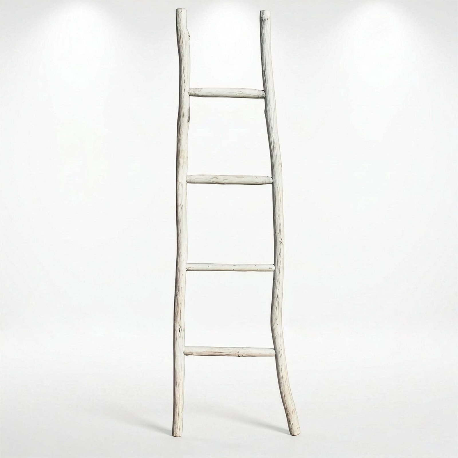 Gran escalera de madera Kemu - 1.5 m - acabado blanqueado - estilo japonés - Imagen 2