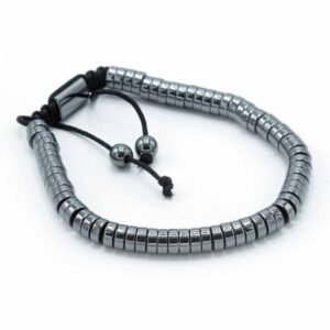 Pulsera Magnética Shamballa de Hematita - Círculos