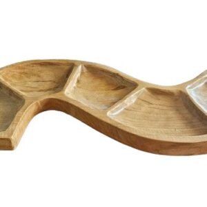 Cuenco de Madera Teca - Forma de serpiente (aprox. 55cm)