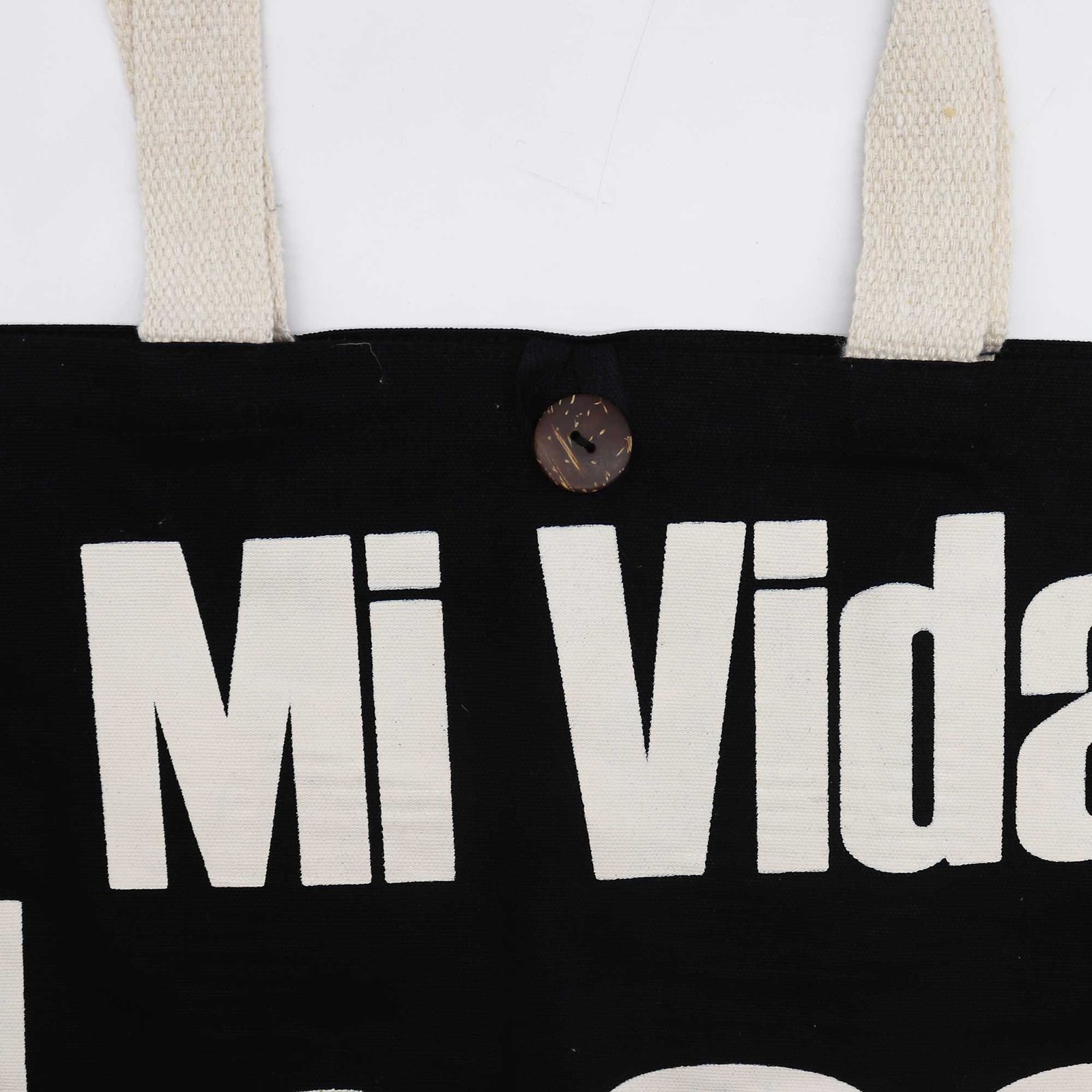 Bolso Básico Icónico - Mi Vida Loca - Negro natural 10 oz (36 x 43 x 10 cm) - Imagen 2