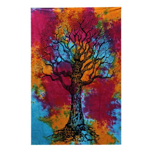 Colcha Individual de Algodón + Tapiz - Árbol Invierno - Imagen 2