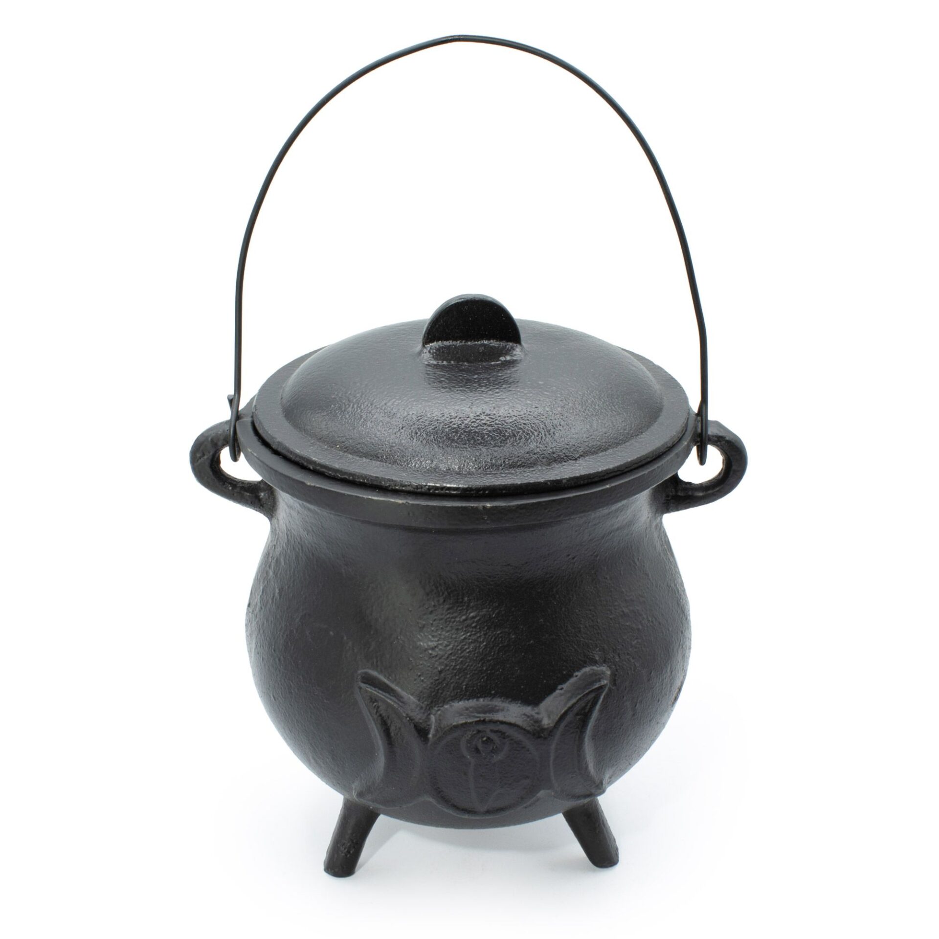 Caldero de hierro fundido Extragrande Triple Luna 23x18 cm, 4 kg