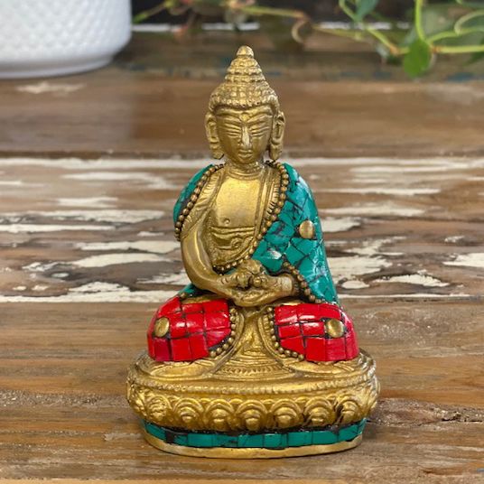 Figura de Buda de Latón - Bendición - 7.5cm - Imagen 2
