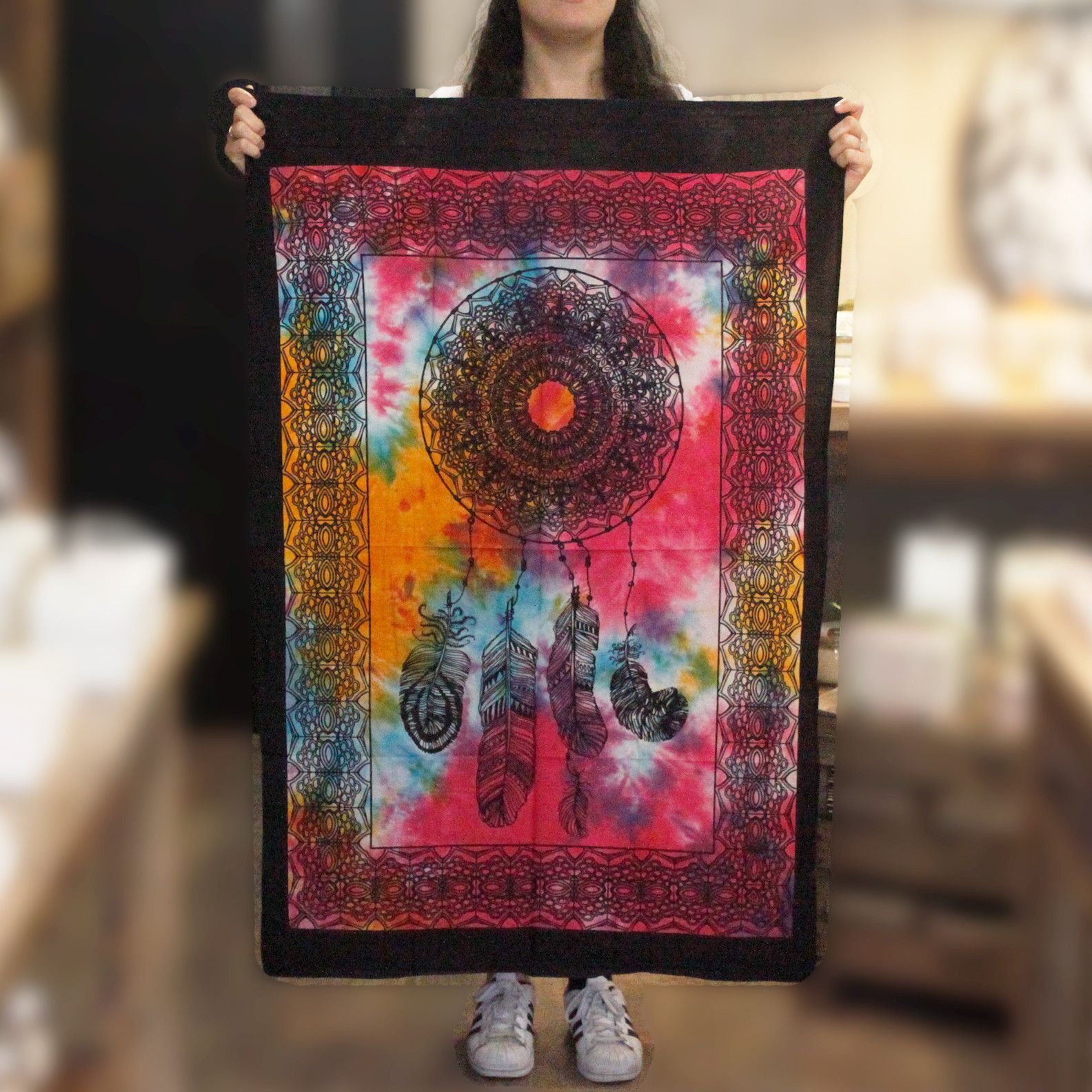 Tapiz de algodón - Atrapasueños 112 x 78 cm. - Imagen 2