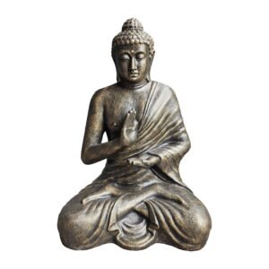 Gran Buda de Oro Antiguo Meditación en Estupa - 1.5m