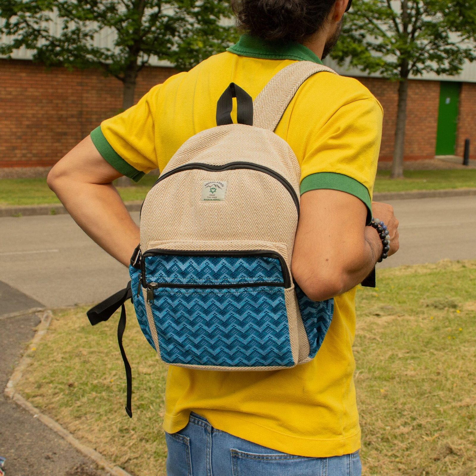 Mochila Mediana Katmandú - Diseño Dhaka (34x27x10cm) - Imagen 11