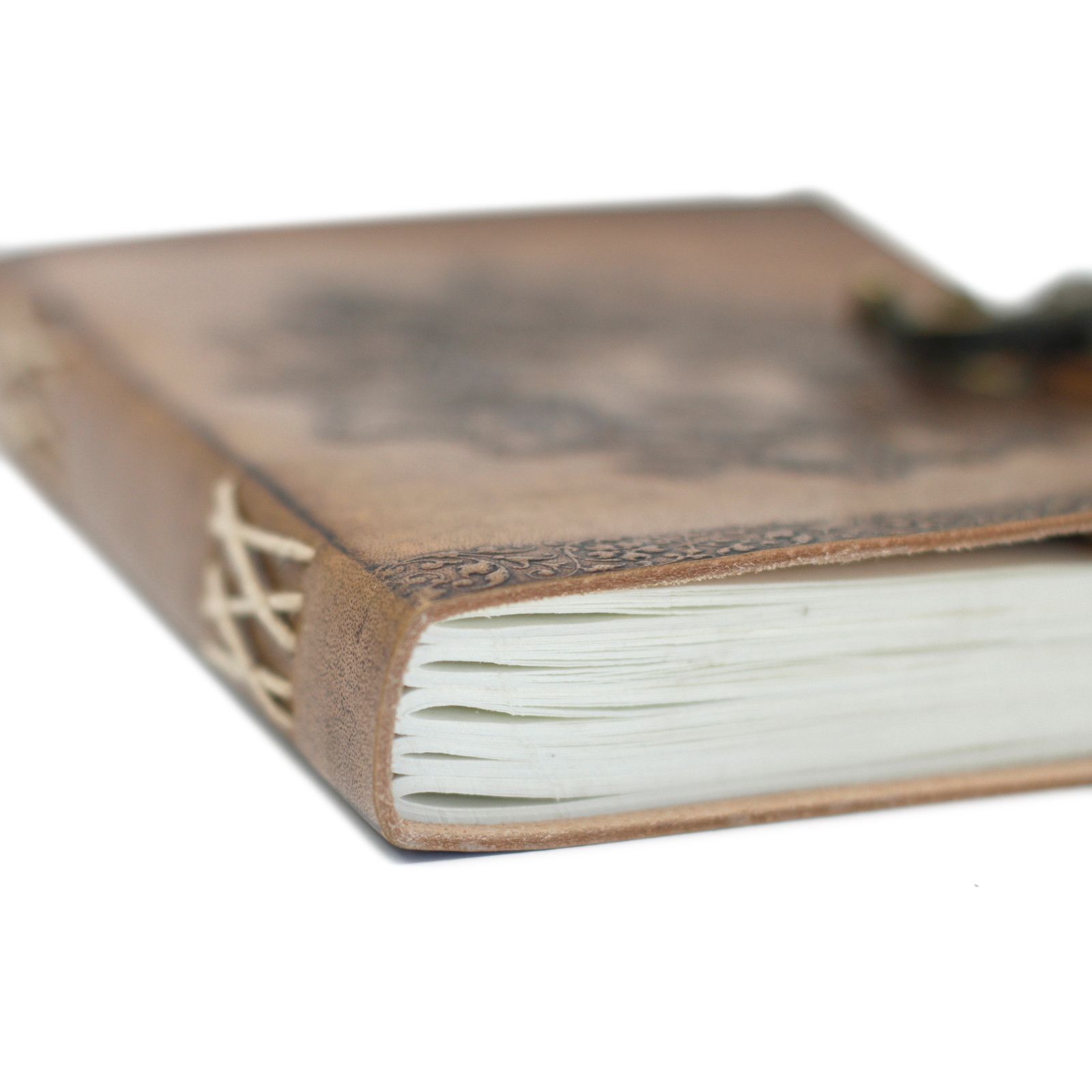 Cuaderno de Cuero del Hombre Verde 20x15 cm. - Imagen 8