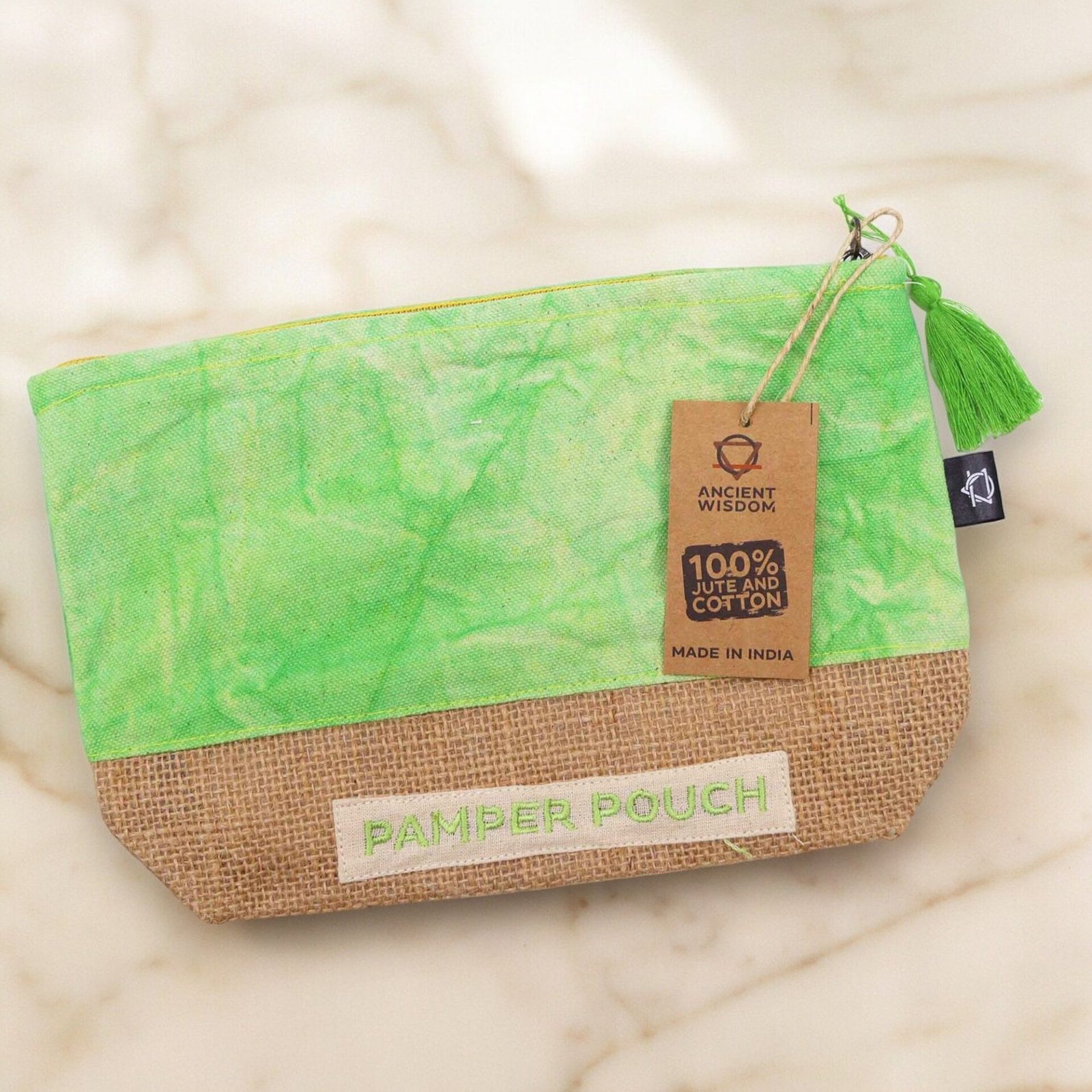 Bolsa de Cuidado Personal - Madre Tierra Verde - Lavado a Piedra - Imagen 2