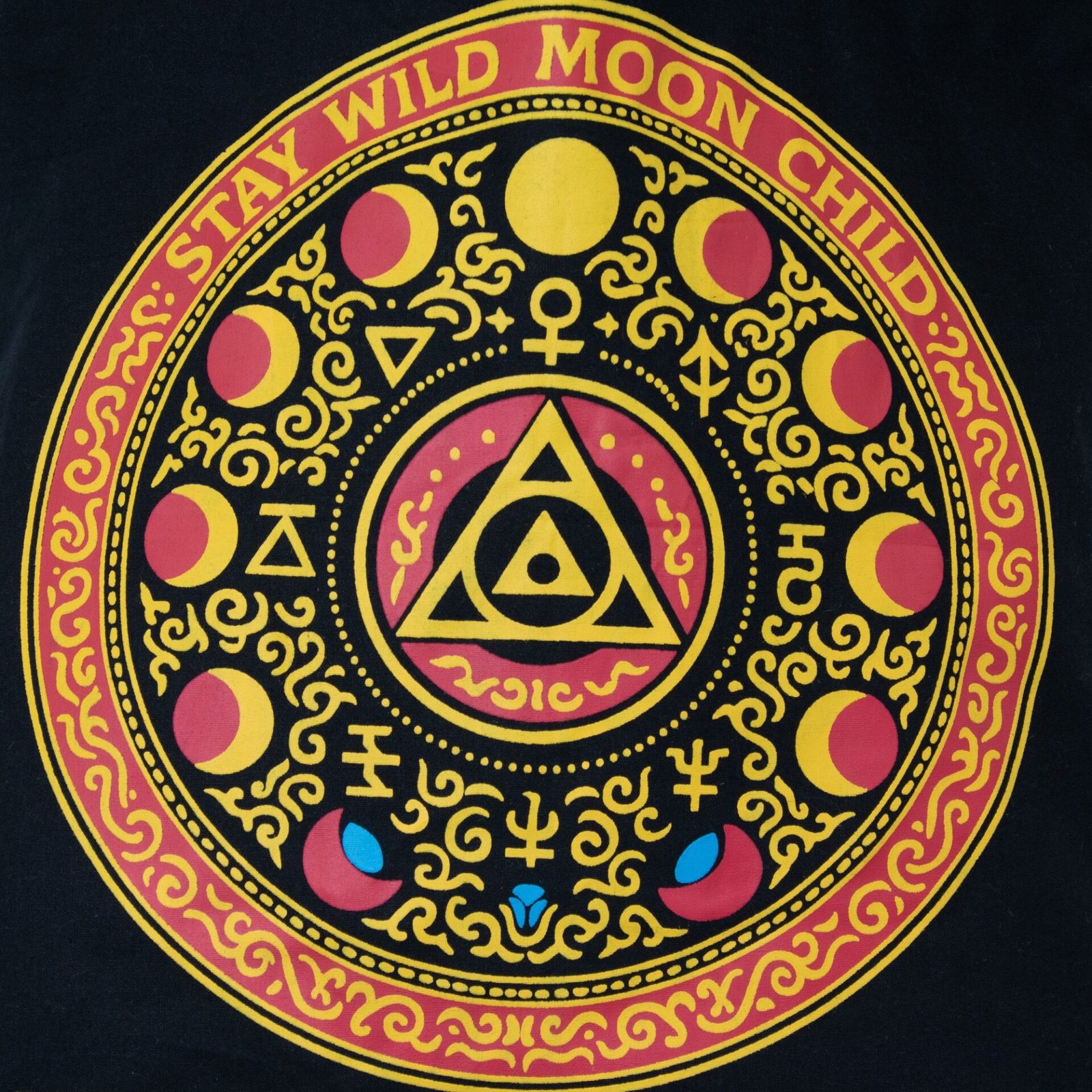 Bolso Tote Icónico Clásico - Luna Alchemy Wheel - Negro 6 oz