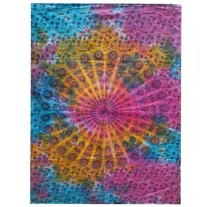 Tapiz de algodón - Mandala 112 x 78 cm.