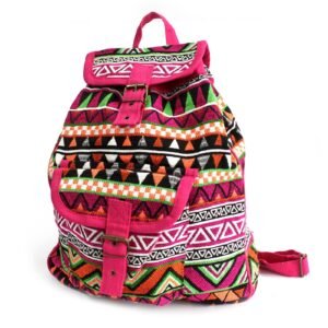Mochila Jacquard Rosa
