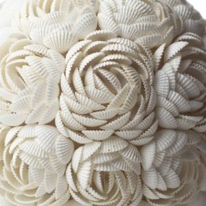 Lámpara Boho Sea Shell - Globo Rosa - 20cm