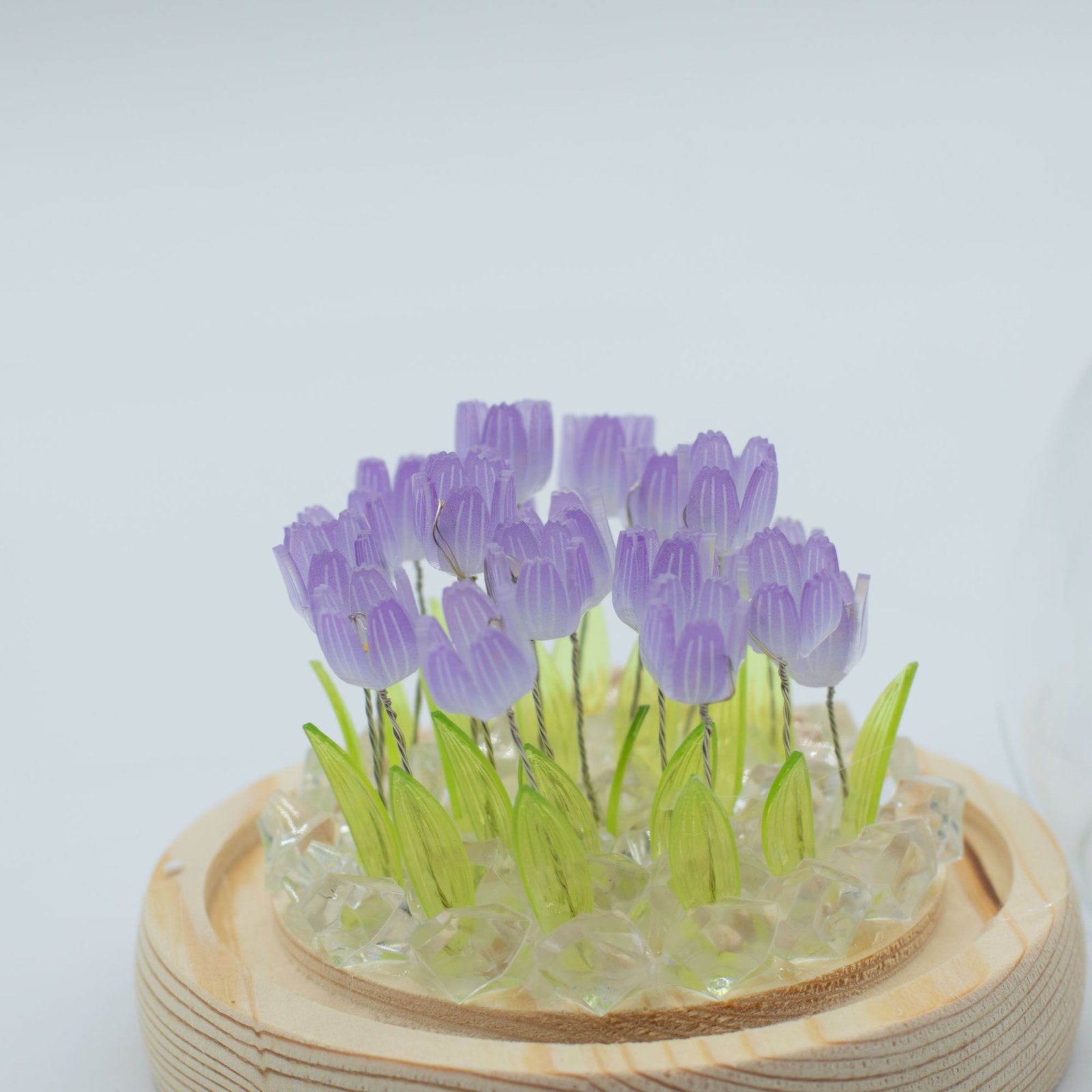 Domo de jardín Brillo Floral - 20 tulipanes - LED USB - Imagen 3