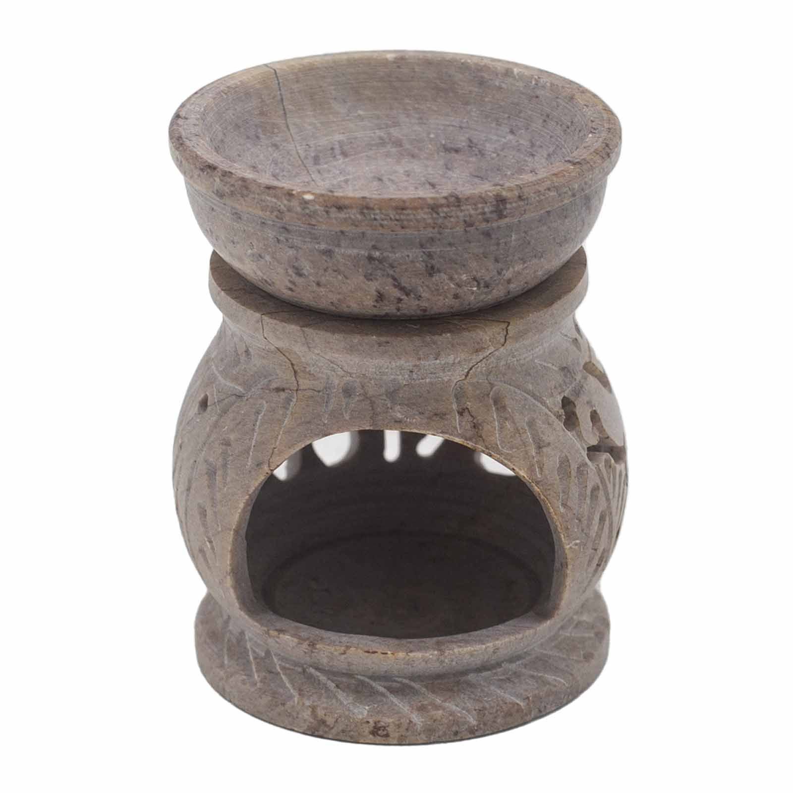 Quemador de aceite pequeño de esteatita 8 cm - Elefante - Imagen 3