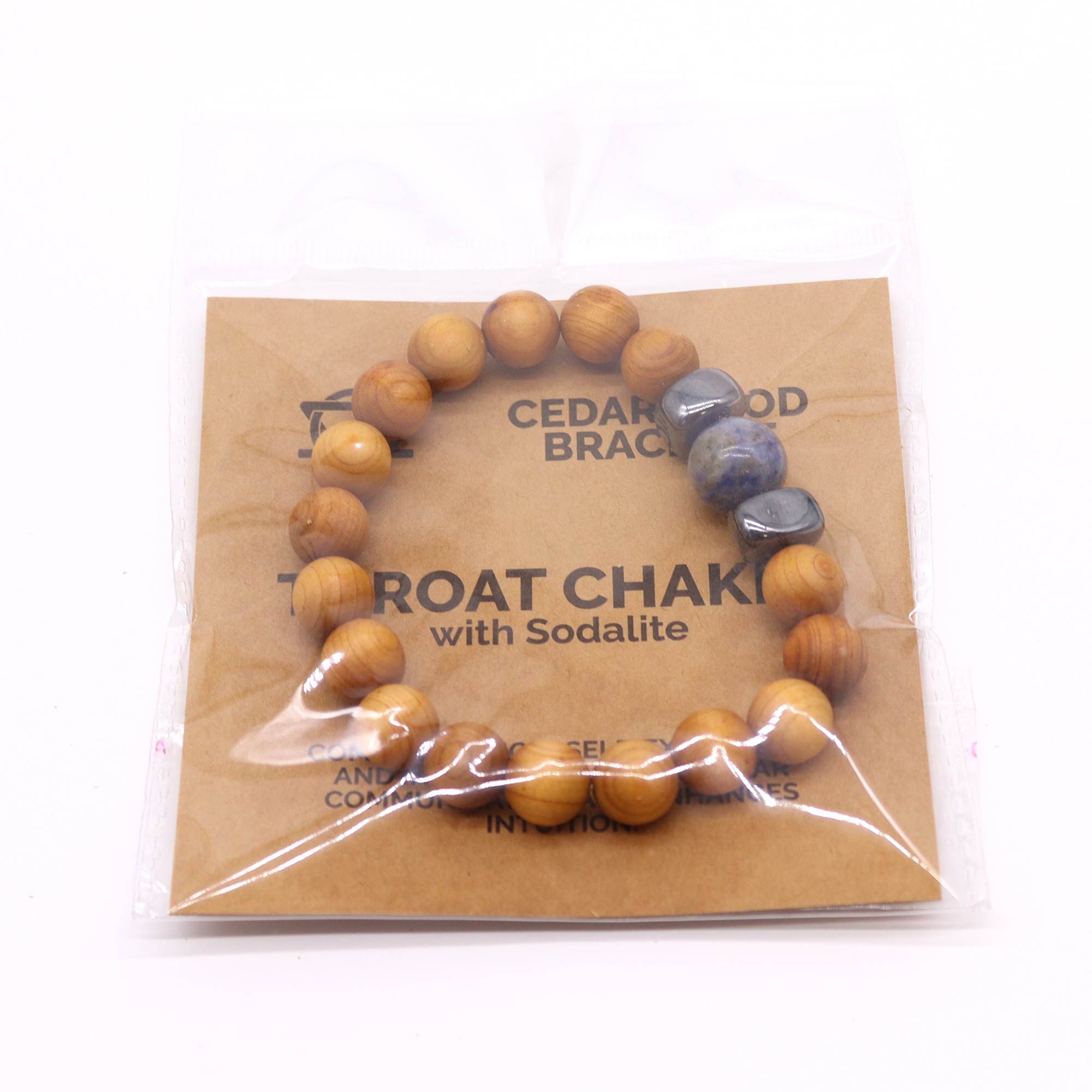 Pulsera de Cedro - Chakra Garganta - Sodalita - Imagen 2
