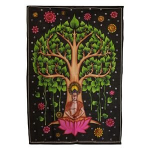 Tapiz de algodón (70x110cm) - Árbol Bodhi de Buda