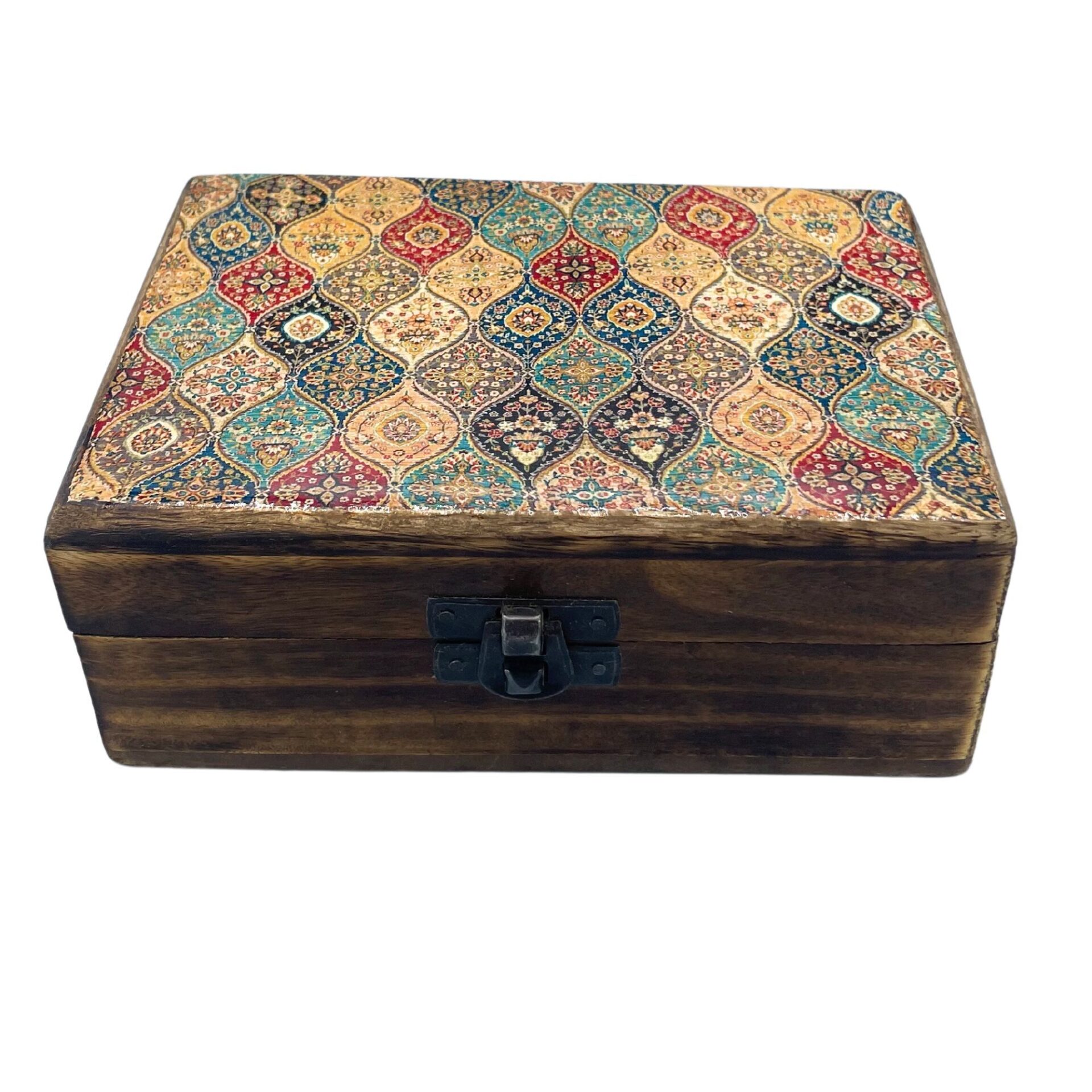 Caja Esmaltada Mediana - 15x10x6cm - Trad-Pattern