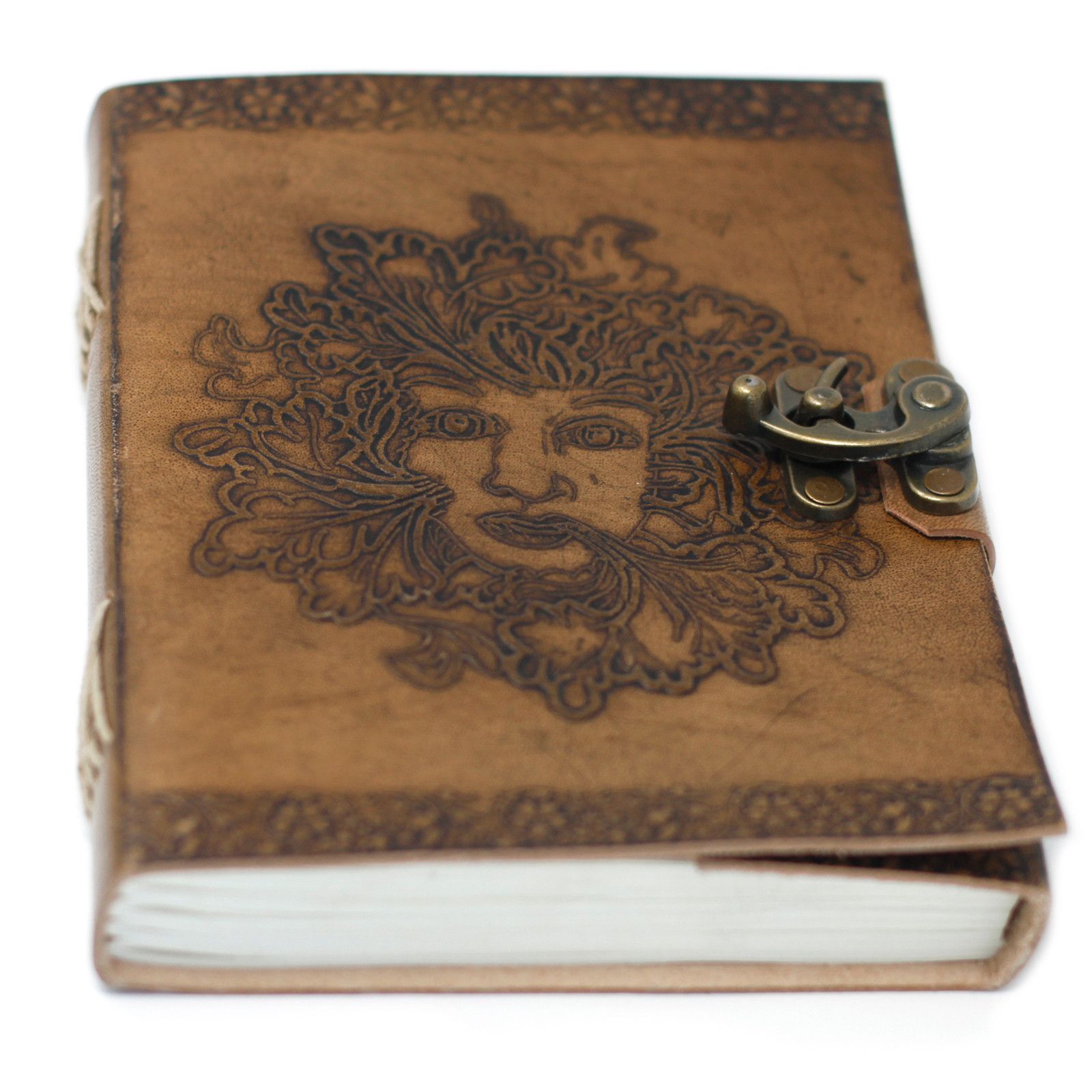 Cuaderno de Cuero del Hombre Verde 20x15 cm. - Imagen 6