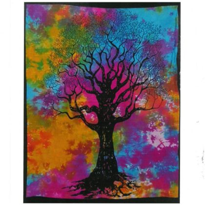 Tapiz de algodón - Árbol de la fuerza 112 x 78 cm.