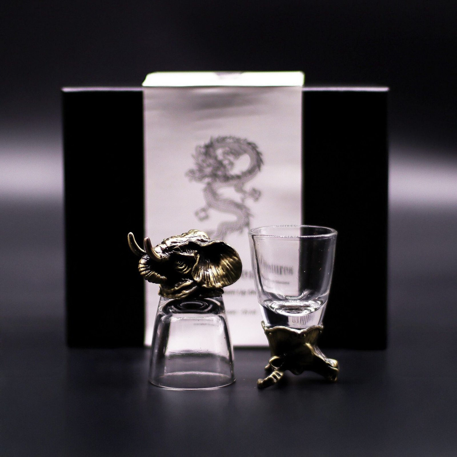6 vasos de chupito (50 ml) - Criaturas Salvajes del Bosque - Bronce antiguo - Imagen 10