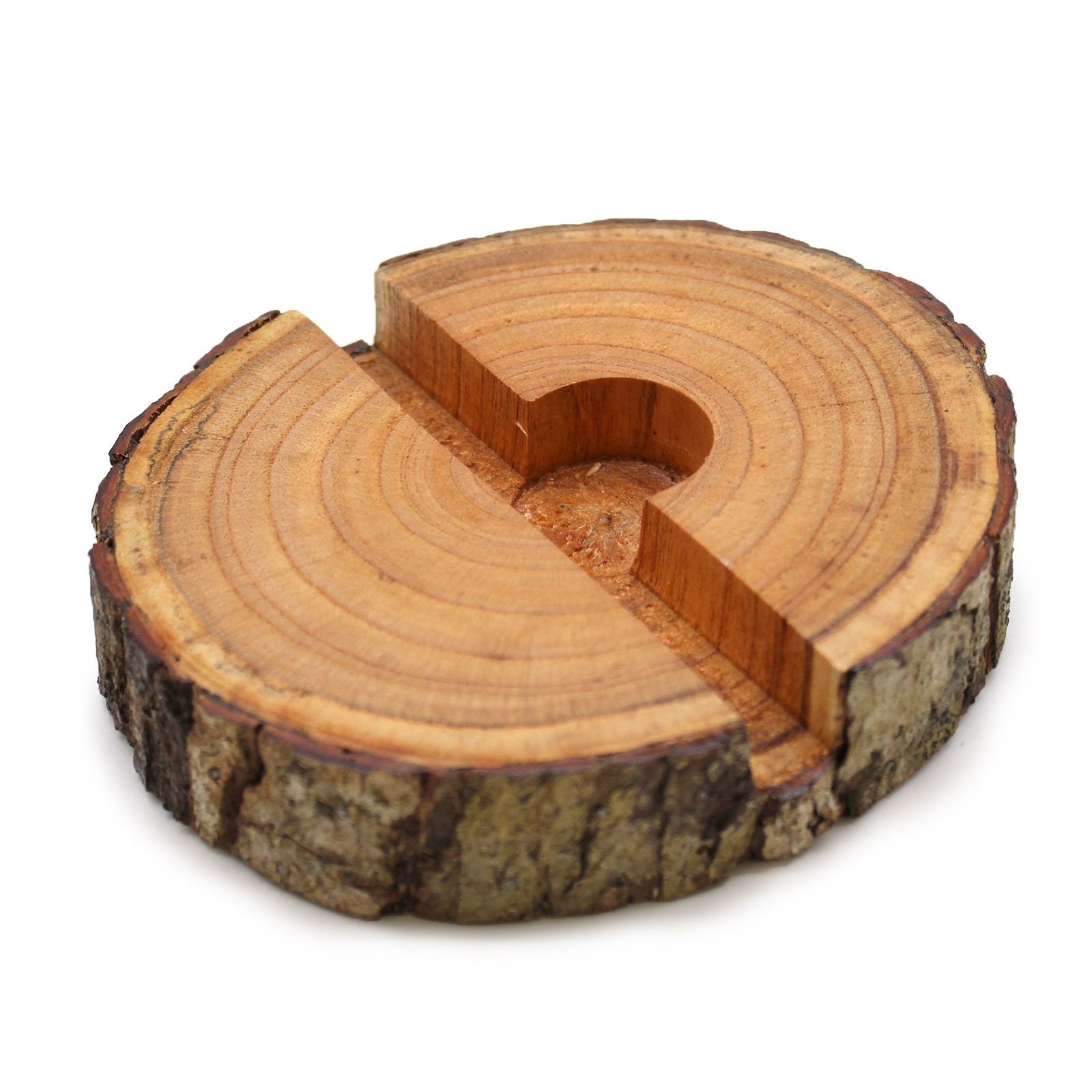 Small Log Phone Holder (full slice) - Natural - Imagen 9