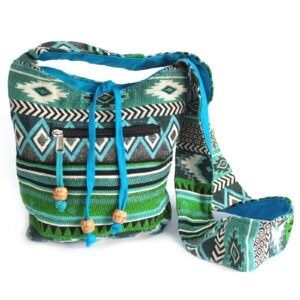 Bolso Jacquard Pequeño Teal