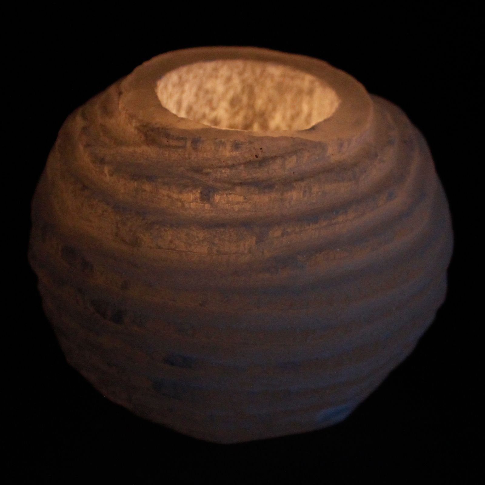 Portavelas de Selenita Bola de Nieve- 8 cm - Imagen 4
