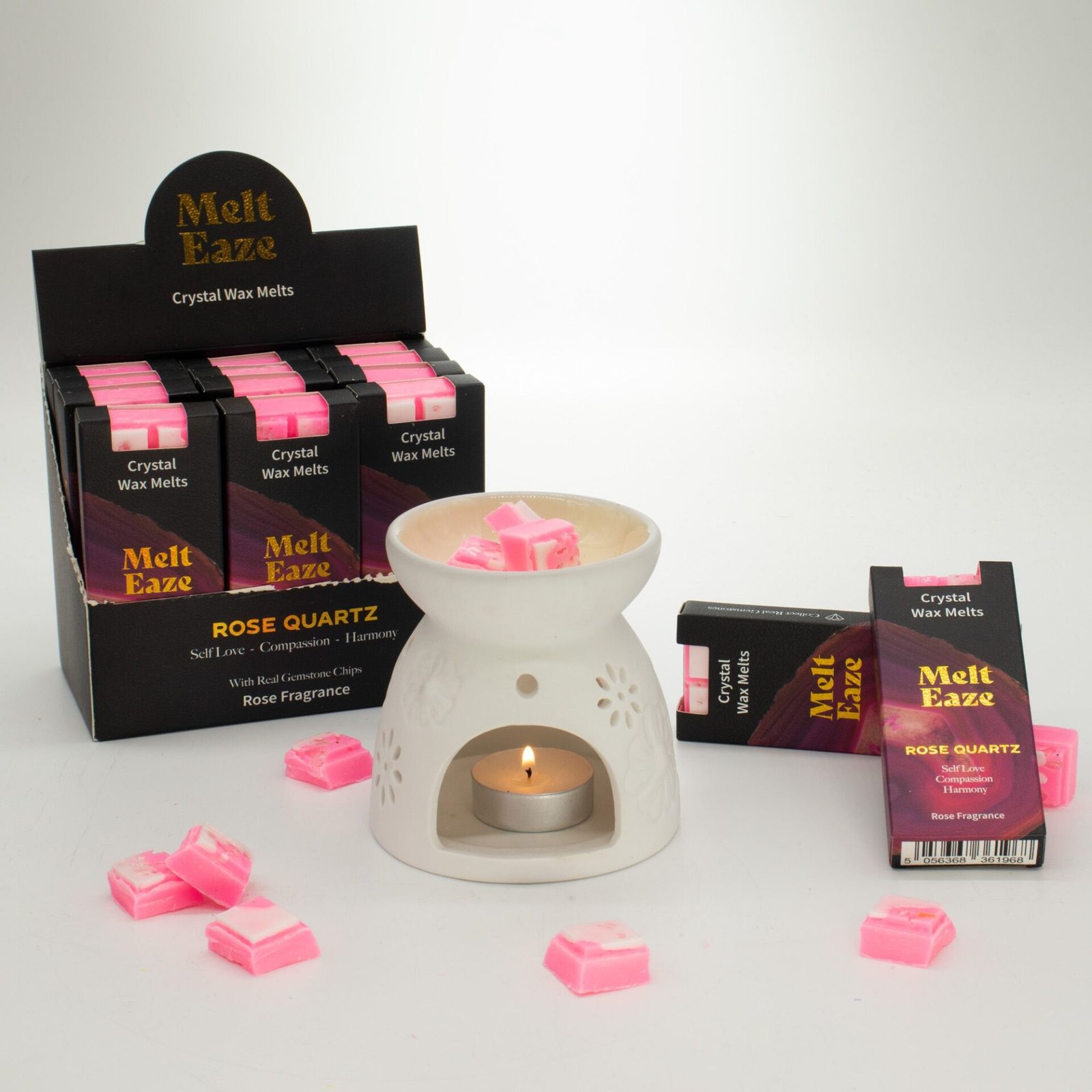 Pastillas de Cera Perfumada MeltEaze 50g - Amor de Cuarzo Rosa - Rosa - Imagen 6