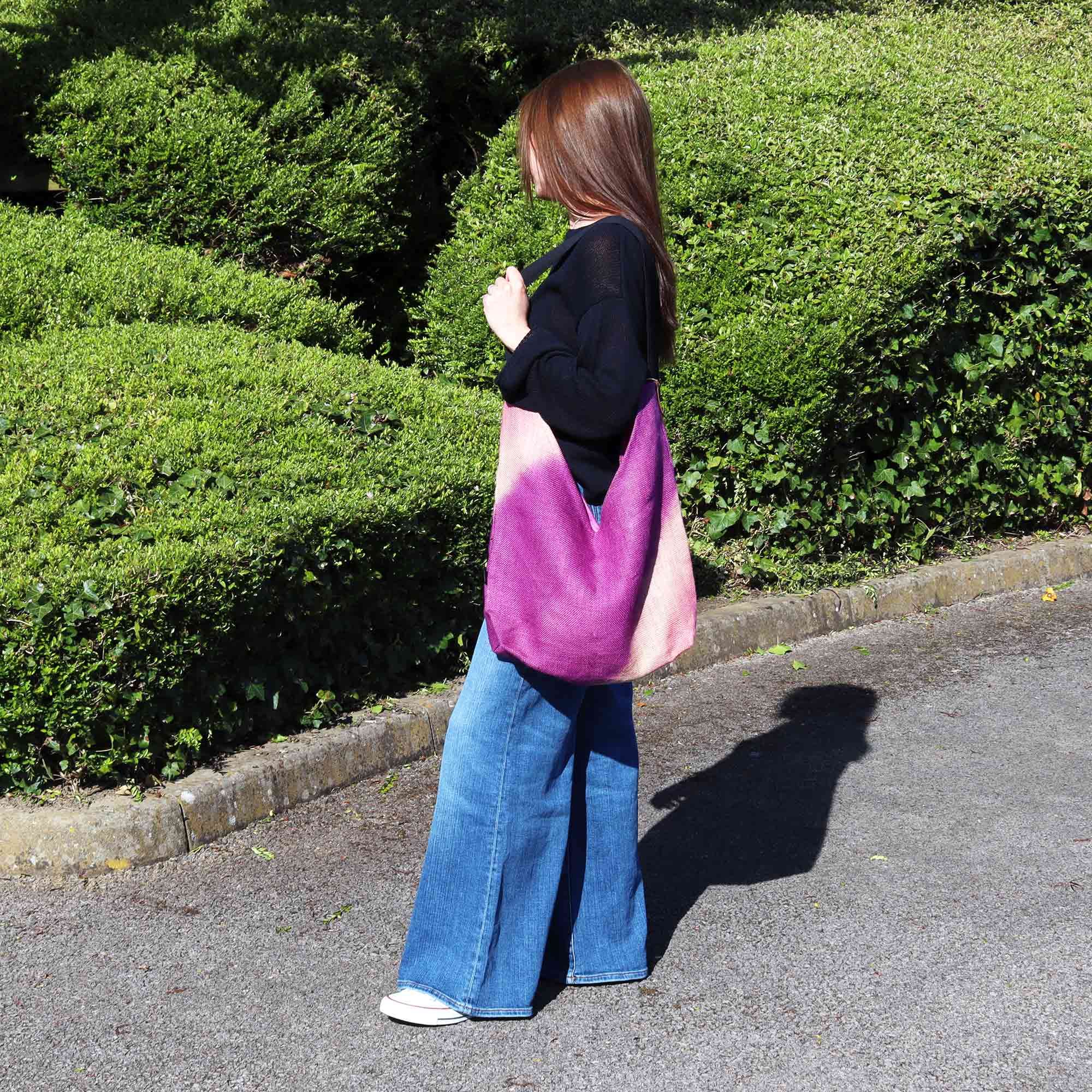 Bolso de hombro - Fucsia antiguo - Imagen 2