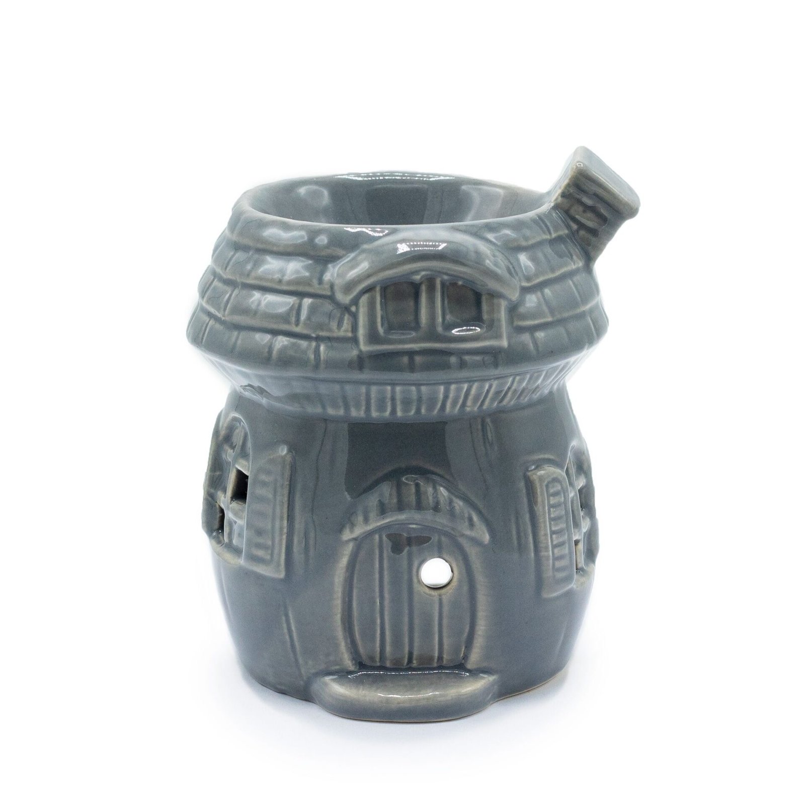 Quemador de Aceite en Forma de Casa de Setas - Gris - Imagen 2