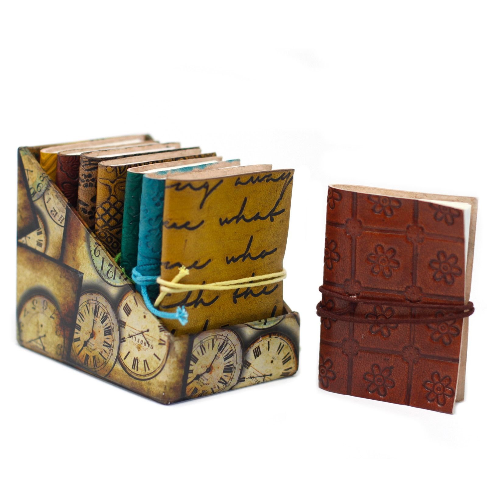 Mini Cuaderno de Cuero (surtidos) - Imagen 4